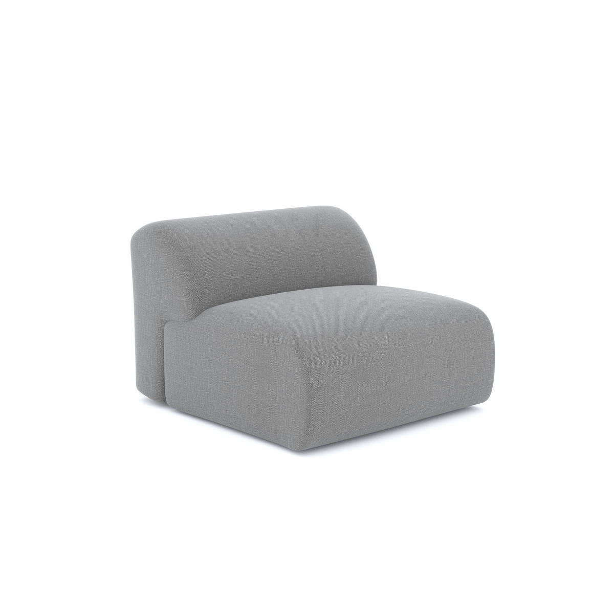 SESSEL Rastergewebe Hellgrau 75cm - Hellgrau/Grau, Textil (75/67/97cm) - Sia Home