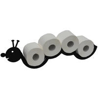 TOILETTENPAPIERHALTER Holz Schwarz 62,5/10/19 cm - Schwarz, Holz (62.5/19/10cm) - DanDiBo