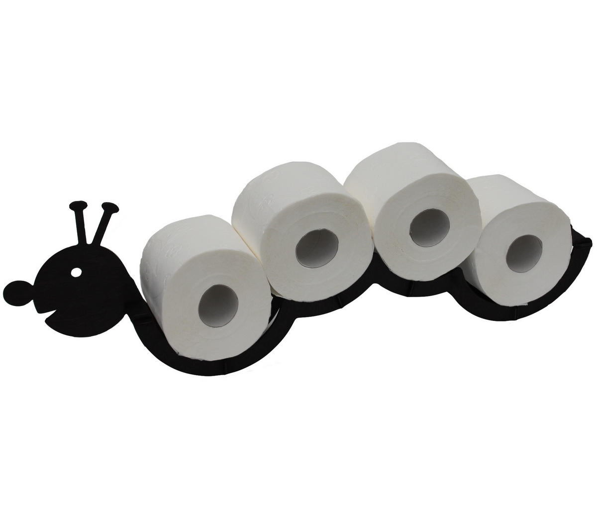 TOILETTENPAPIERHALTER Holz Schwarz 62,5/10/19 cm - Schwarz, Holz (62.5/19/10cm) - DanDiBo