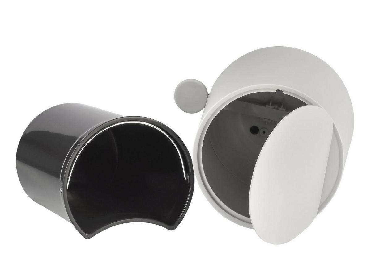 BAD ACCESSOIRES SET Nova 2tlg. soft grey (lichtgrau) - Hellgrau, Kunststoff (23/29/23cm) - Zone Denmark
