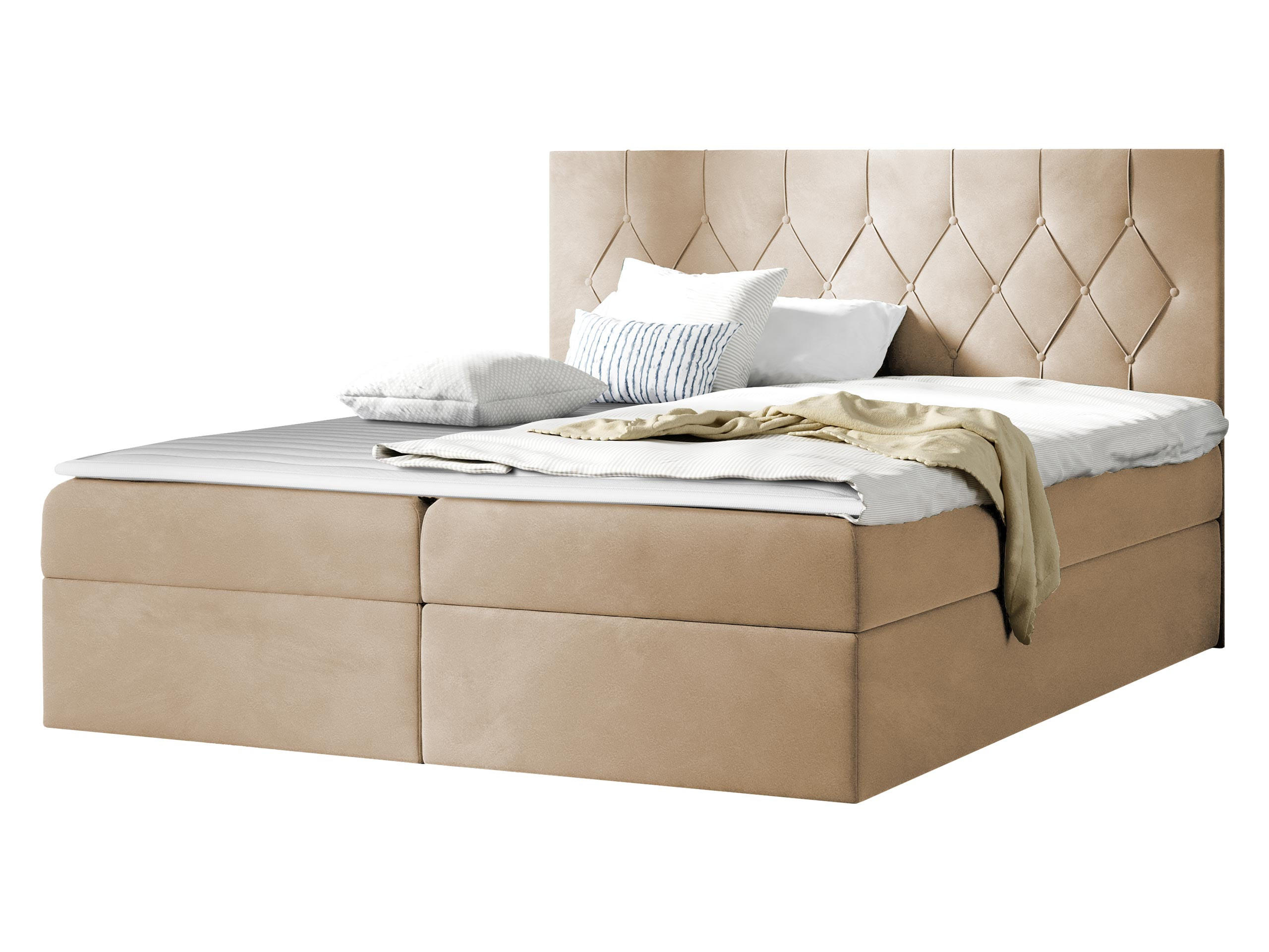 BOXBETT Sky - Beige, Holz (140/200cm) - MIRJAN24