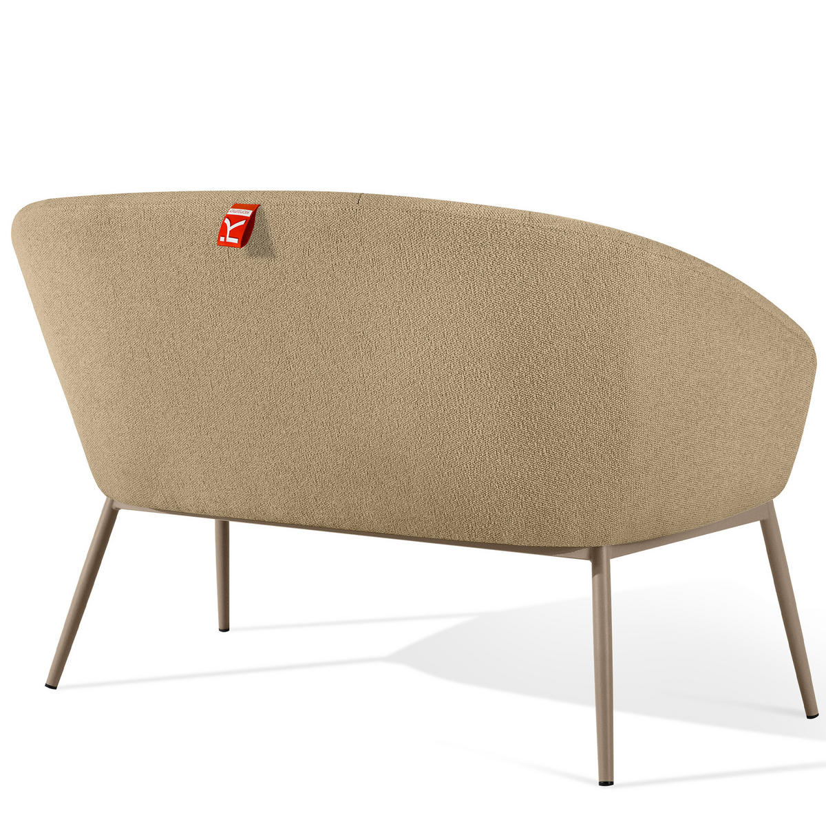 GARTENMÖBELSET SOLIS Gartenlounge-Set, warm beige/beige - Beige, Textil/Metall - KONSIMO®