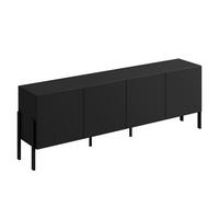 TV STOLEK Bérénice Černá - černá, kompozitní dřevo (204/70/40cm) - Petits-meubles