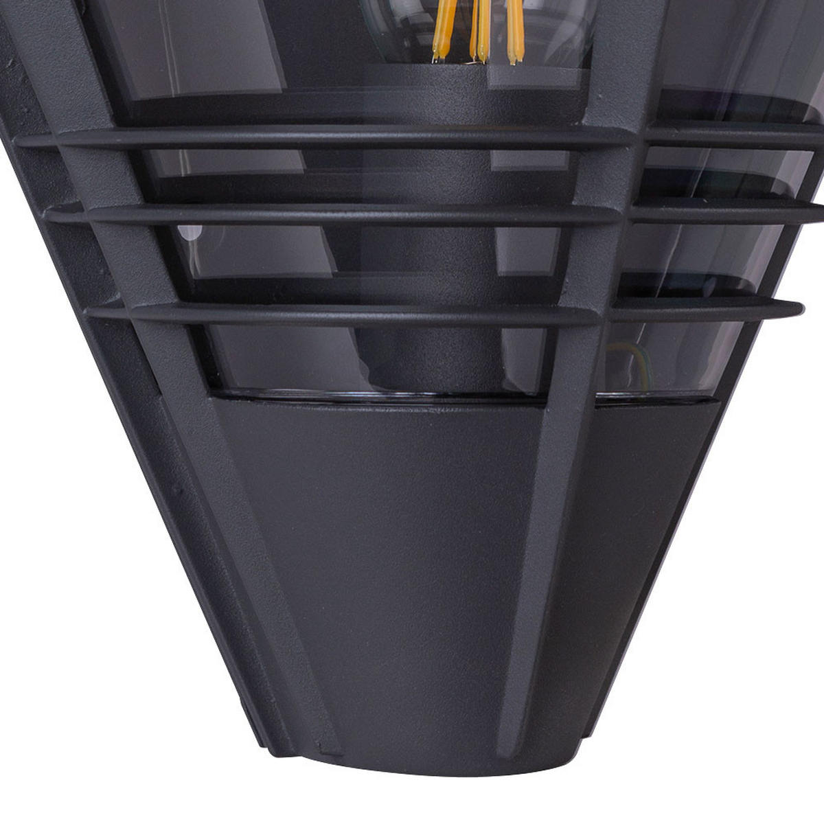 LED AUSSENWANDELLEUCHTE SALLA Schwarz Anthrazit - Schwarz, Metall (16.5/27/25cm) - Globo Lighting