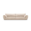 SOFA Kaelle aus Chenille-Stoff beige 4 Sitzplätze - Beige, Textil (110/85/248cm) - Micadoni