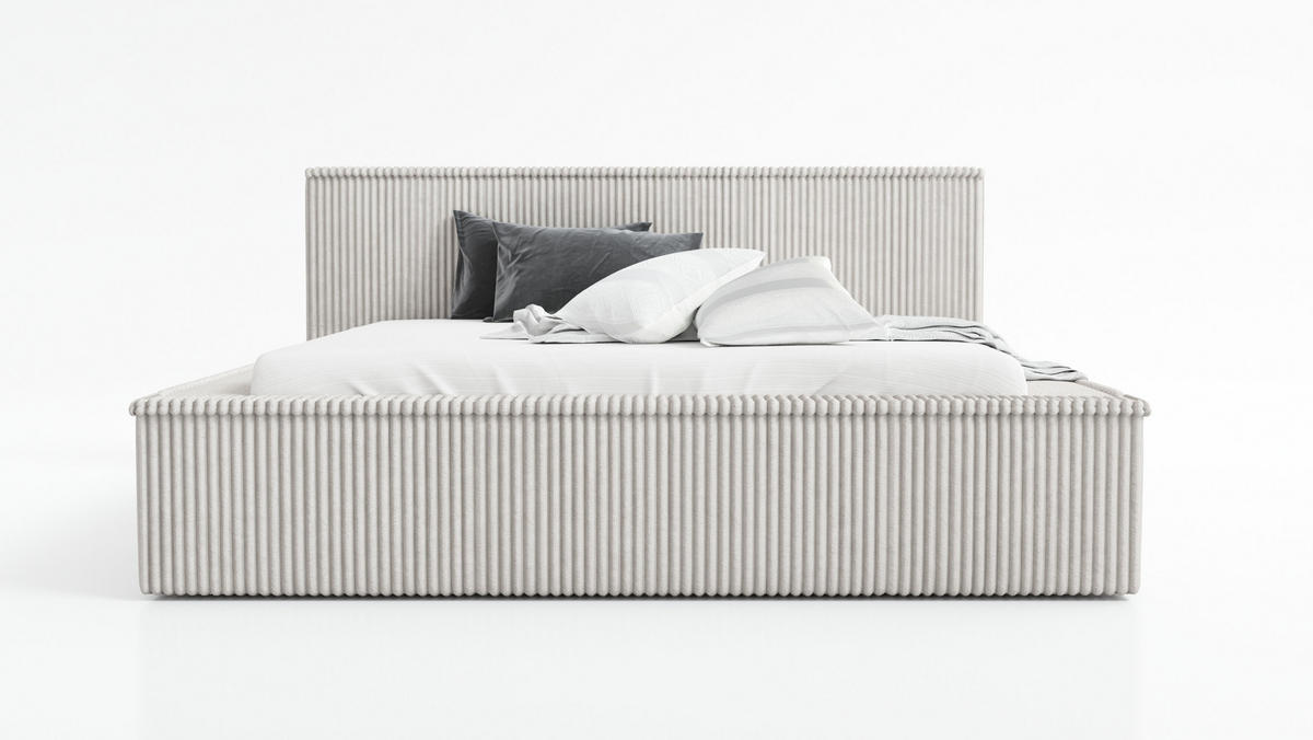 POLSTERBETT RIO 120x200 Grau - Grau, Textil (120/200cm) - A&J MöbelLand