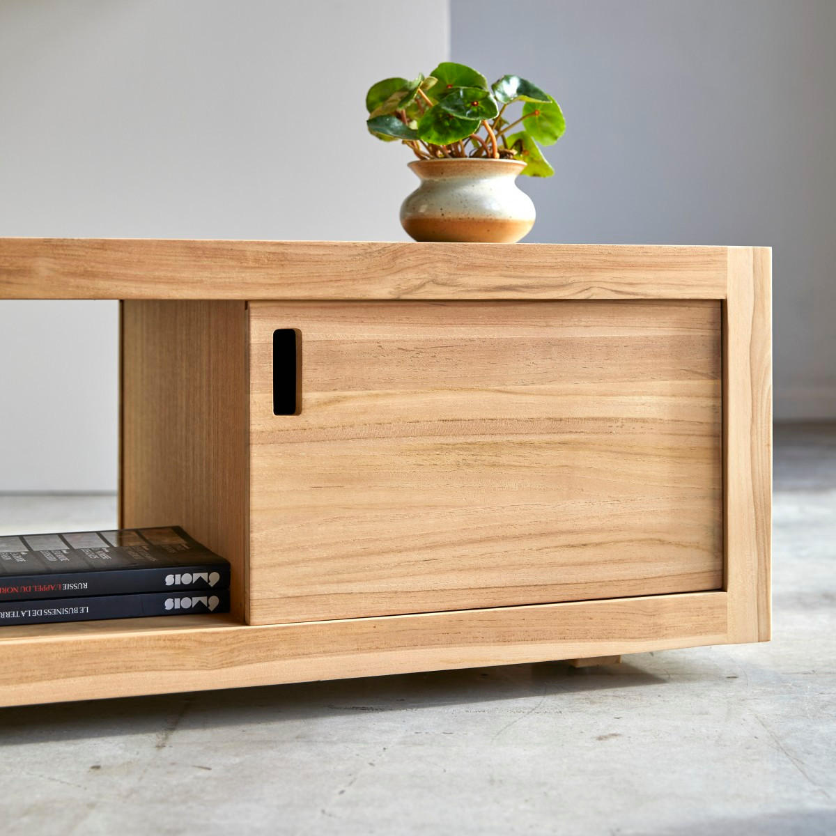 COUCHTISCH Adam Natur aus Teak - Naturfarben, Holz (60/100/40cm) - Tikamoon