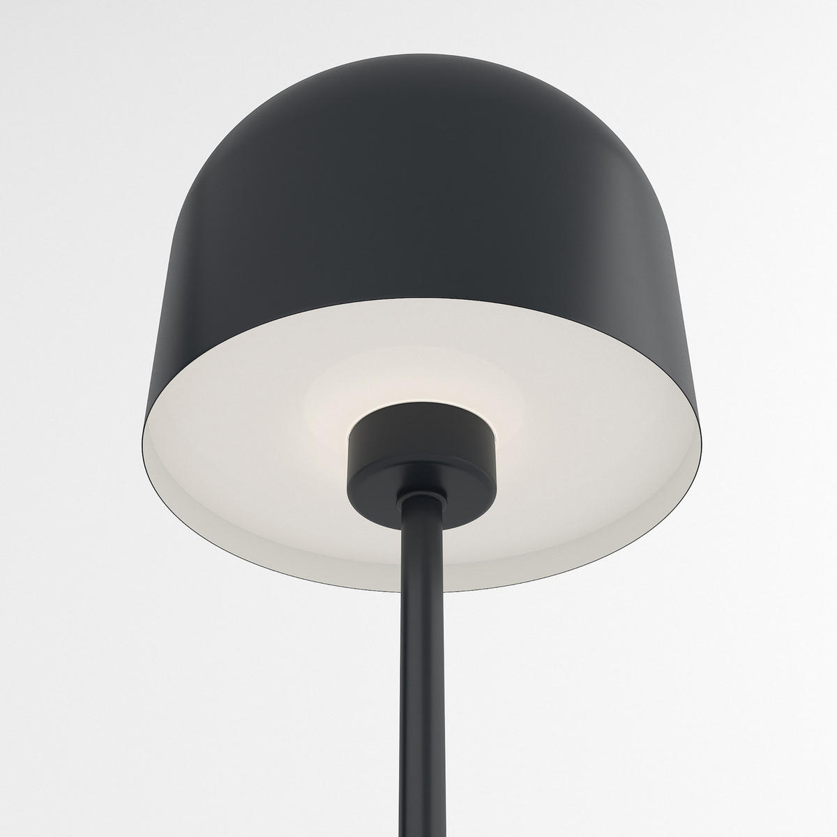AKKU-TISCHLEUCHTE - Eisen / Kunststoff - Dimmbar - Schwarz, Metall (13/13/25cm) - home24