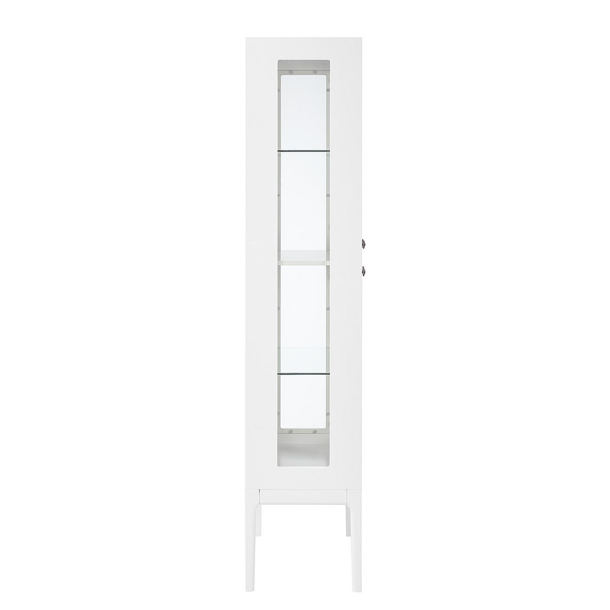 VITRINENSCHRANK - Weiß - Weiß, Holz/Holzwerkstoff (80/190/40cm) - home24