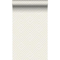 TAPETE 3D grafisches Motiv 50 x 900 cm - Weiß, Papier (50/900cm) - Origin Wallcoverings