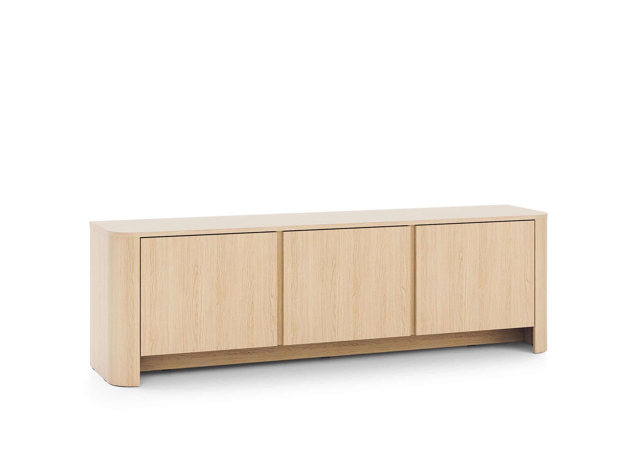TV-SCHRANK Rari 168x52x39 cm - Lowboard mit Stauraum - Tv Ständer aus Laminierter Spanplatte - Helle Eiche Farbe - Eichefarben, Holzwerkstoff (137/42.5/33cm) - Chilly