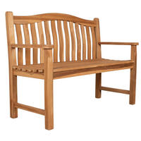 GARTENBANK Korfu - Naturfarben, Holz (120/94/60cm) - Mr. Deko