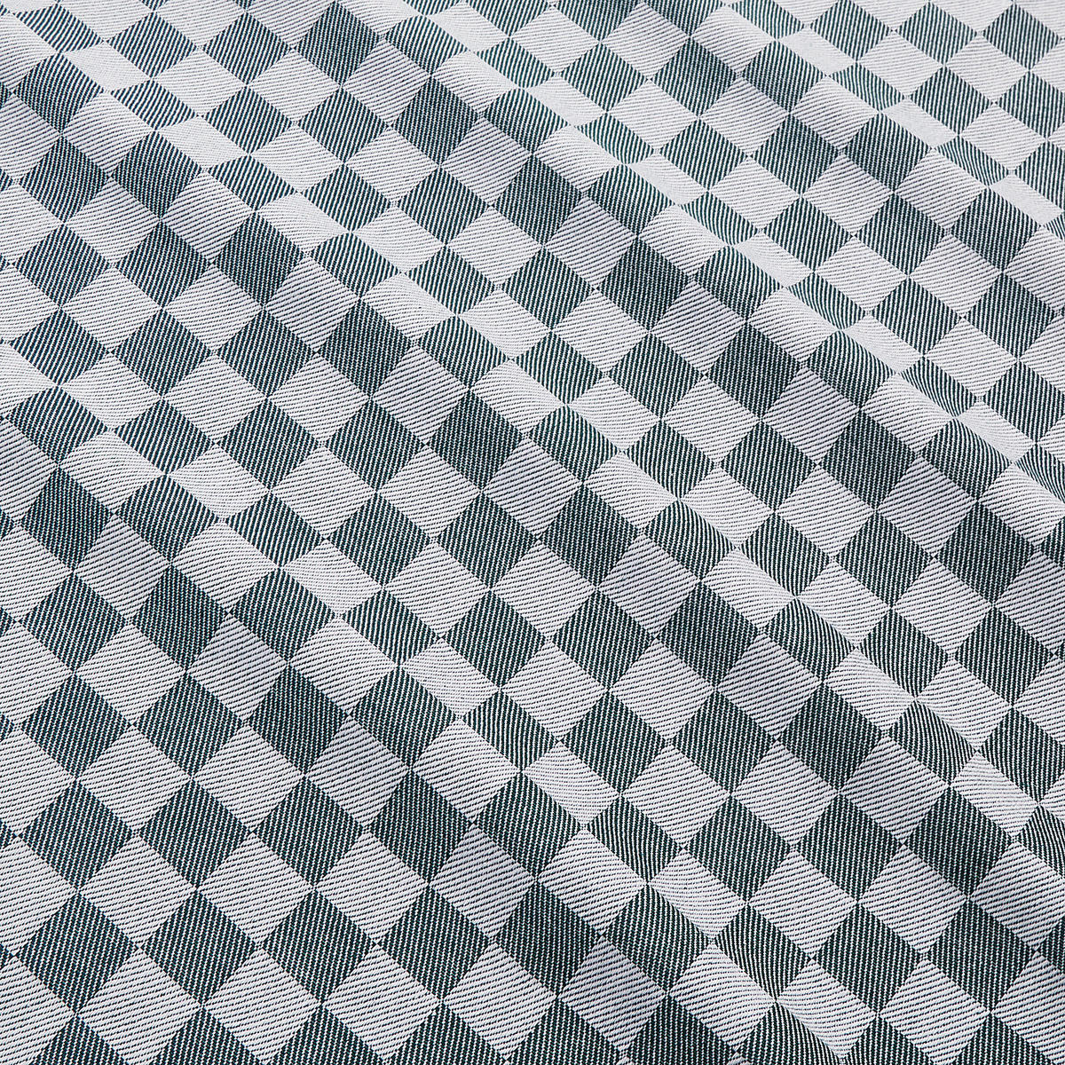 KÜCHENTUCH (3er Set) Checker Style - Dunkelgrün, Textil (50/67cm) - Butlers