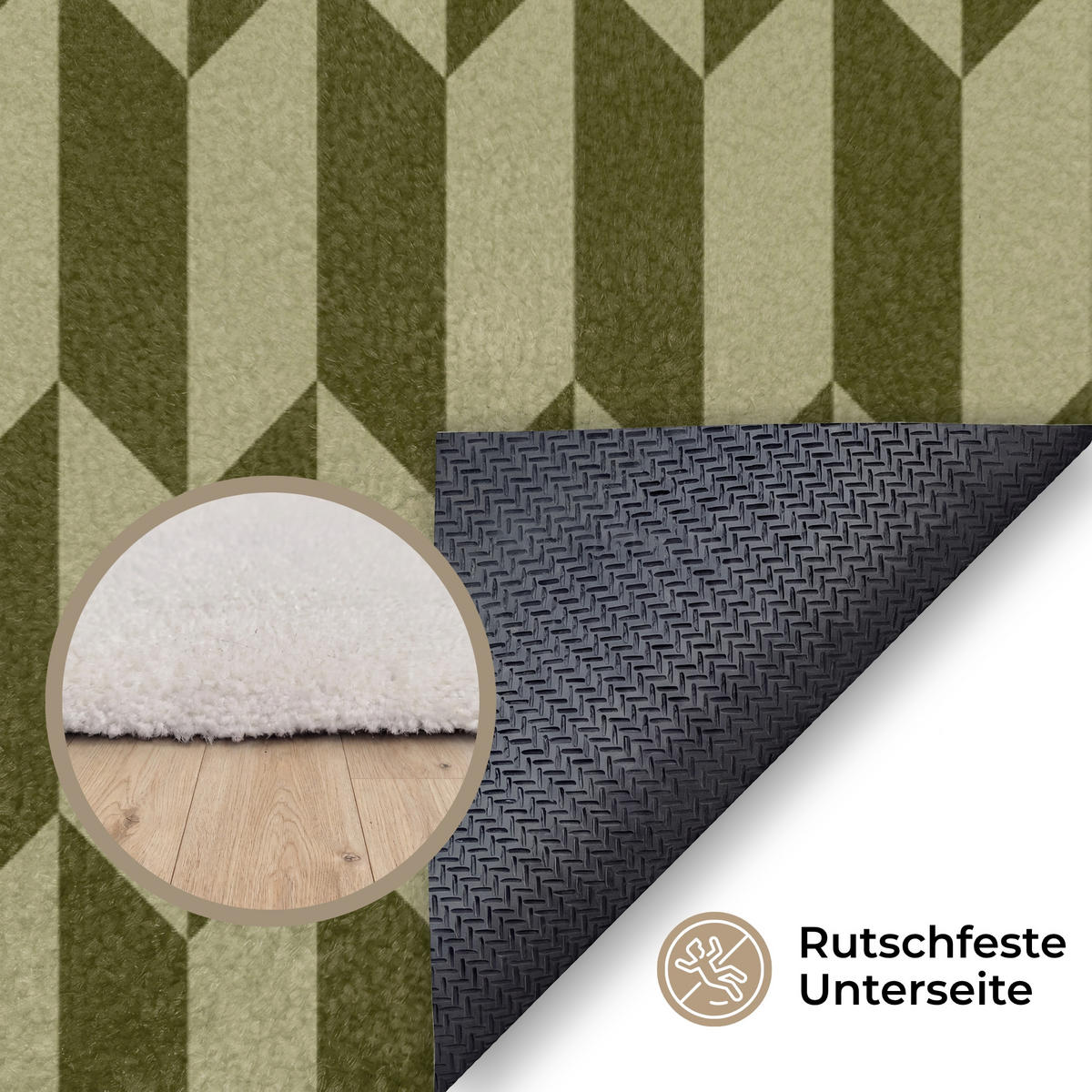 KOBERCE - Vzor - abstraktný - zelený - lietadlá - 180x120 cm - olivovozelená, textil/plast (180/0.4cm) - OnlyWow