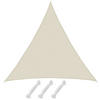 SONNENSEGEL 500/500 cm beige, dreieckig - Beige, Kunststoff (500/500cm) - Amanka