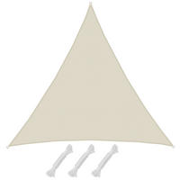SONNENSEGEL 500/500 cm beige, dreieckig - Beige, Kunststoff (500/500cm) - Amanka