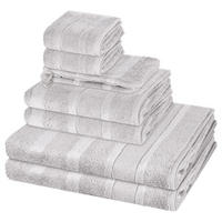 FROTTIERSET Noblesse 8-teilig - Hellgrau, Textil (50/100cm) - Cawoe