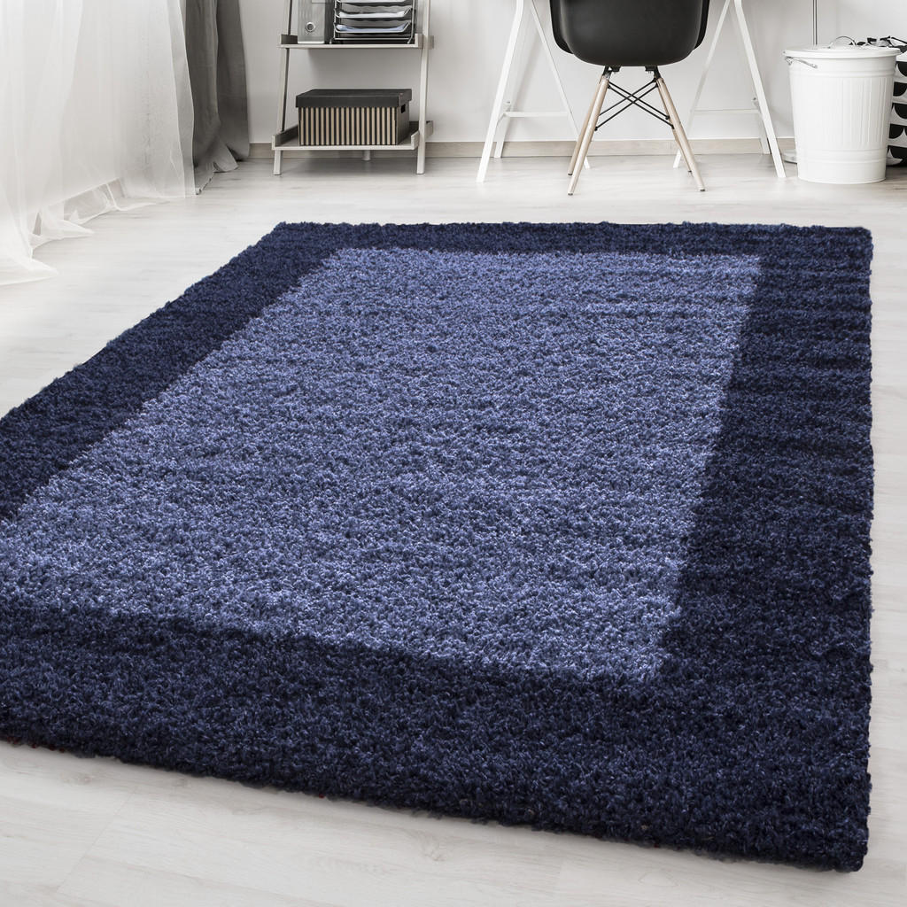 Thumbnail - Kadima Design Teppich, Blau, Textil, Rechteckig, 80x150 cm, pflegeleicht, Teppiche & Böden, Teppiche, Hochflorteppiche &...