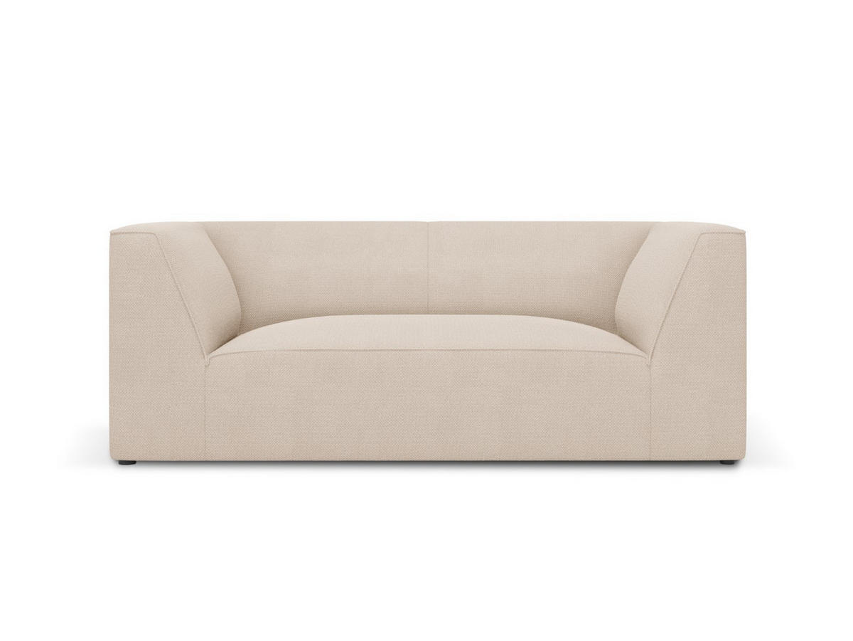 SOFA Ruby aus strukturiertem Stoff beige 2 Sitzplätze - Beige, Textil (174/69/93cm) - Micadoni