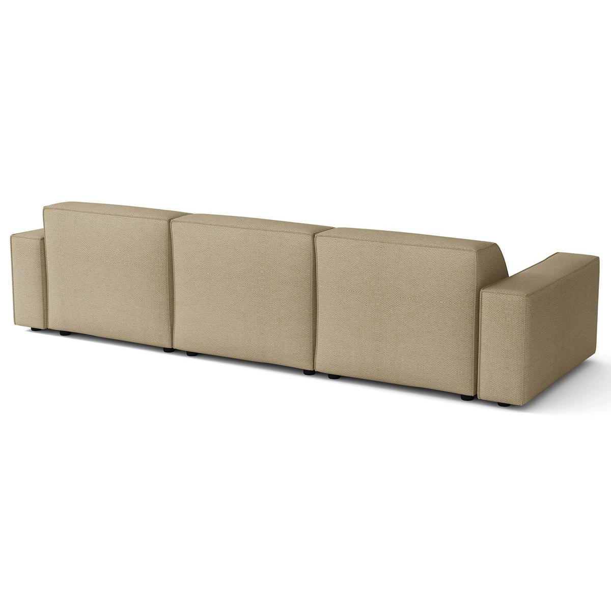 ROHOVÁ pohovka Sellmo, 287 cm - čierna/cappuccino, textil/plast (166/292cm) - Selsey