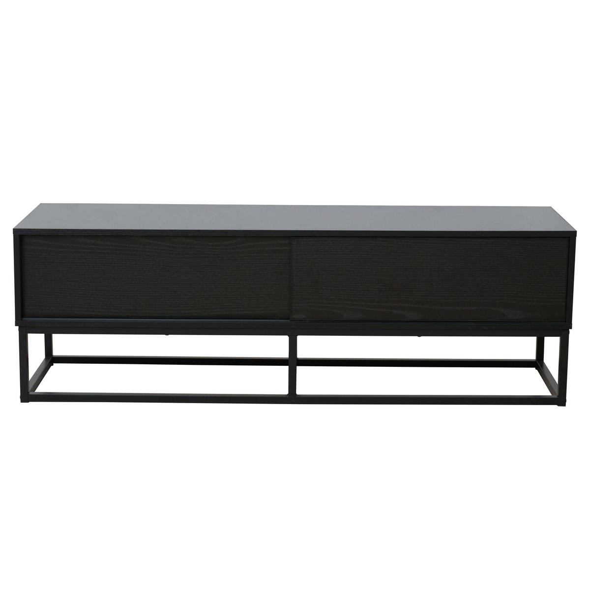 TV-SCHRANK, Schwarz - Schwarz, Holz (40/45/140cm) - Oviala