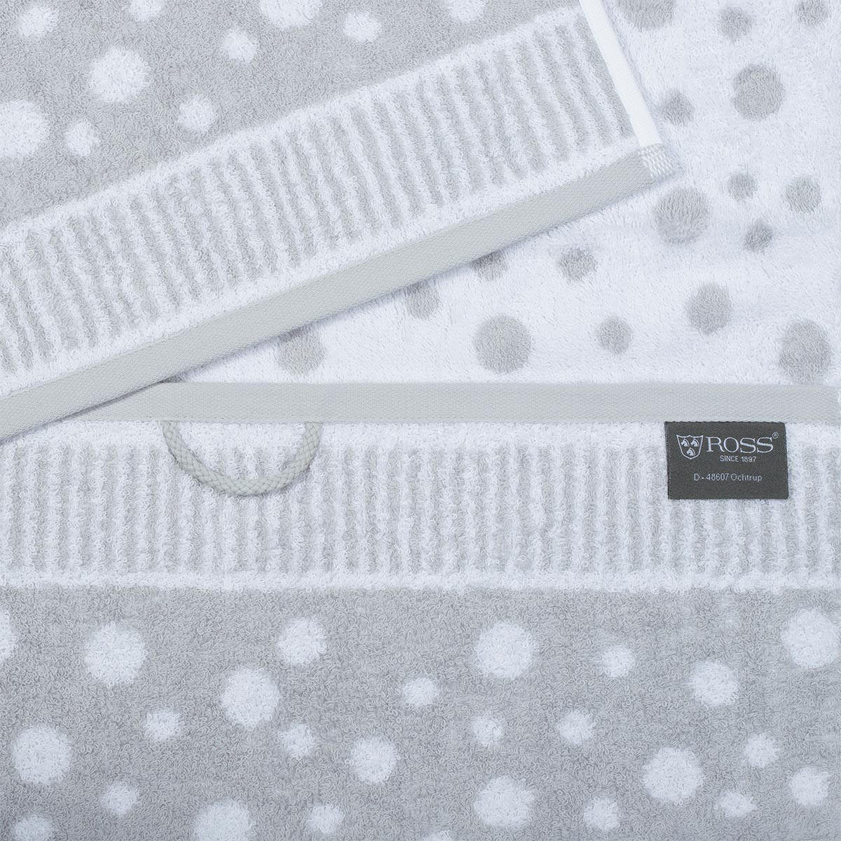 FROTTIERSET Punkte allover 6-teilig - Grau, Textil (50/100cm) - Ross