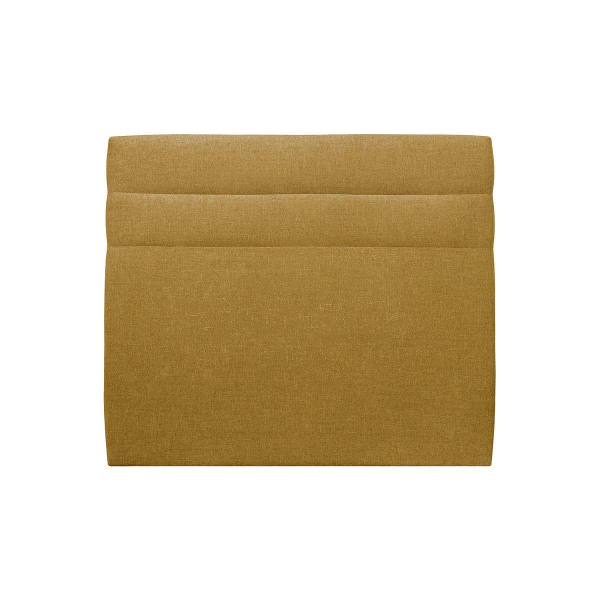 KOPFTEIL Modell Linien – Gelber Stoff 180 cm - Gelb/Beige, Karton/Holz (180/120/10cm) - Sommeil de Plomb