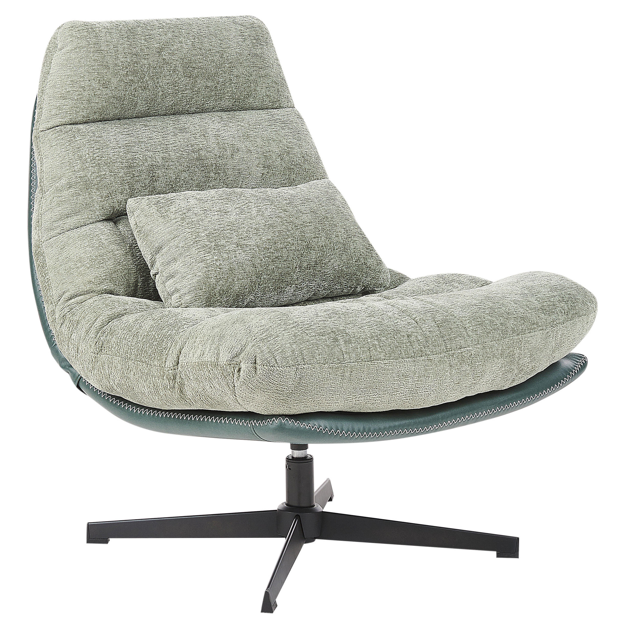 SESSEL Hellgrün Tovik - Schwarz/Grün, Textil (82/89/55cm) - Beliani