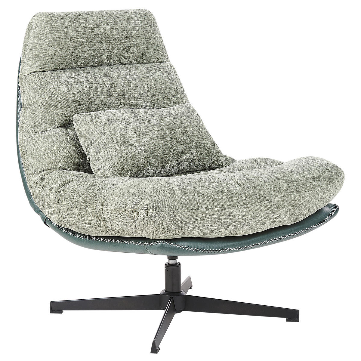 SESSEL Hellgrün Tovik - Schwarz/Grün, Textil (82/89/55cm) - Beliani