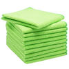 REINIGUNGSTÜCHER, 10er-Set, 32x32 cm, 80% Polyester, 20% Polyamid, farblich sortiert - Grün, Textil (32/32cm) - Zollner