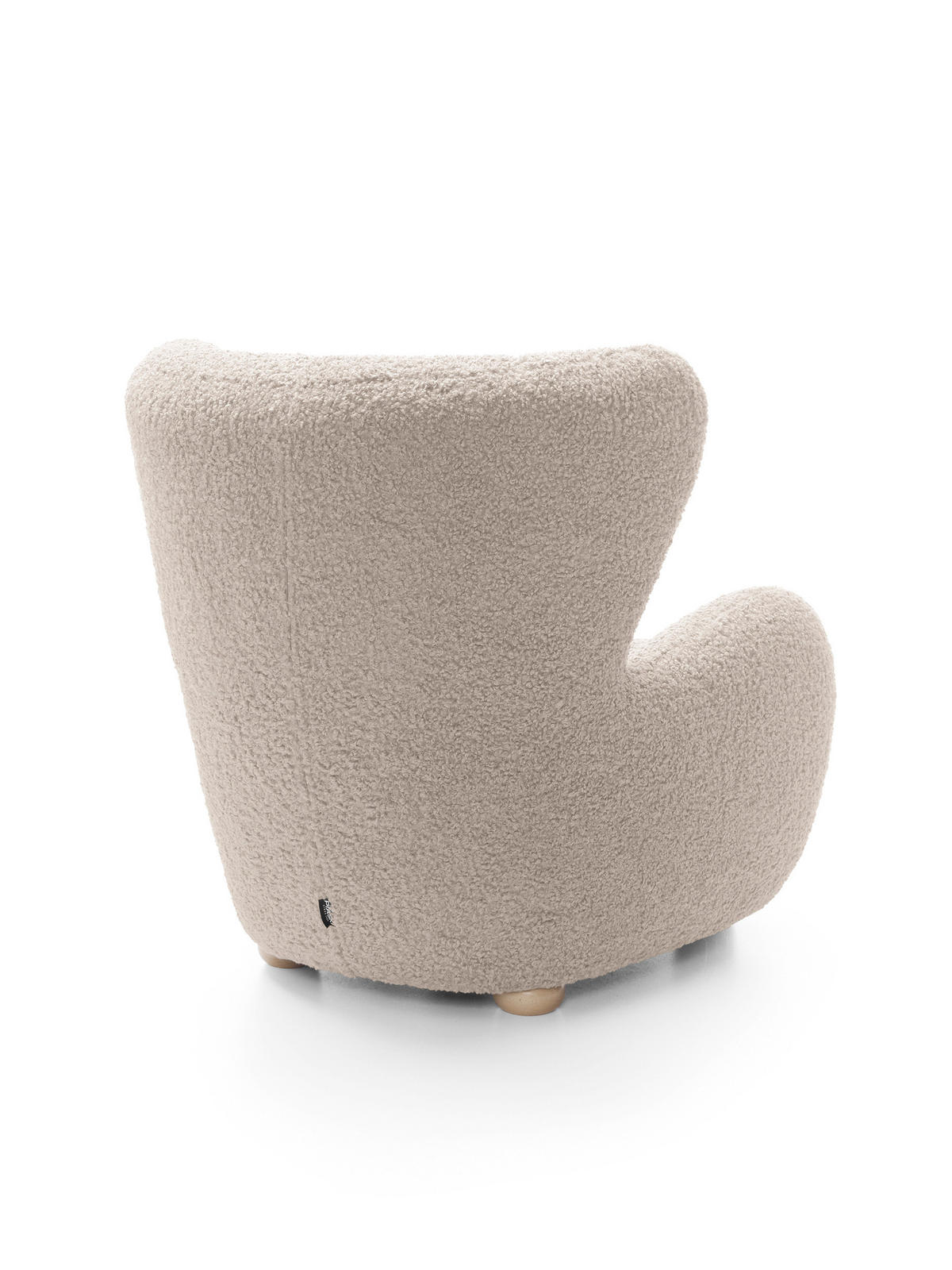 SESSEL MIST, Polstersessel Klassisch Loungesessel, Bucle-Stoff Beige - Beige, Holz/Holzwerkstoff (88/91/100cm) - MASSENO