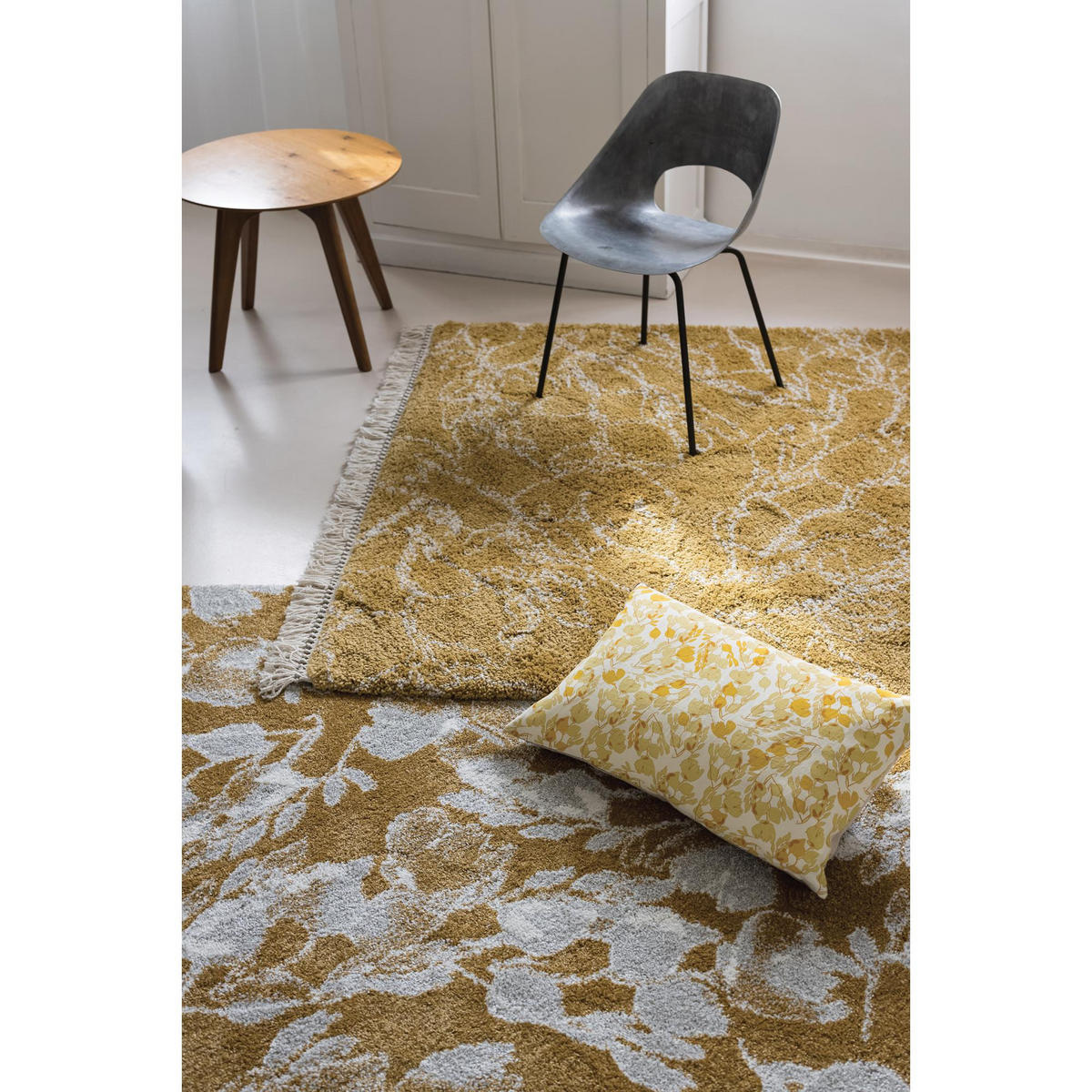 TEPPICH Kanoa mimose 160 x 230 cm - Gelb, Textil (160/230cm) - Vivaraise