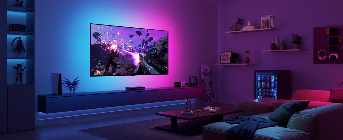 LED-STREIFEN-SET AI Sync Box 2, RGBIC+W, 2-tlg., 55 - 65 Zoll - Multicolor, Kunststoff (27.9/23.3/8.8cm) - Govee