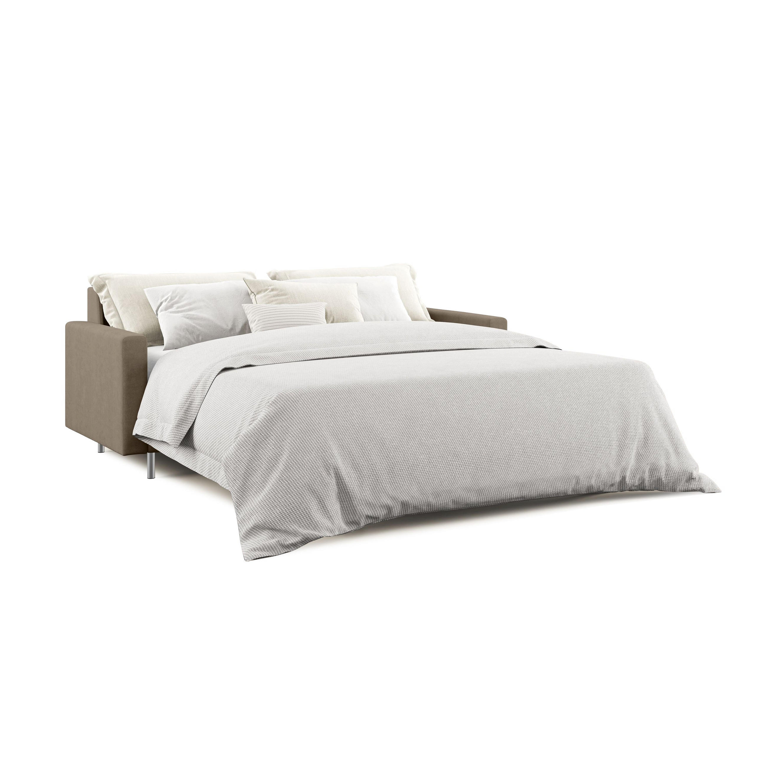 SCHLAFSOFA Megan - Braun, Textil (168/97/96cm) - Divani.store