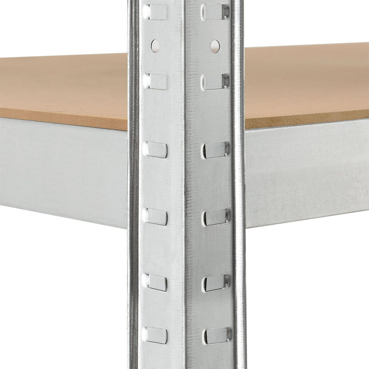 REGALSYSTEM Basic silber insgesamt 15 Böden (3er-Set) - Silberfarben, Metall (160/180/160cm) - Juskys