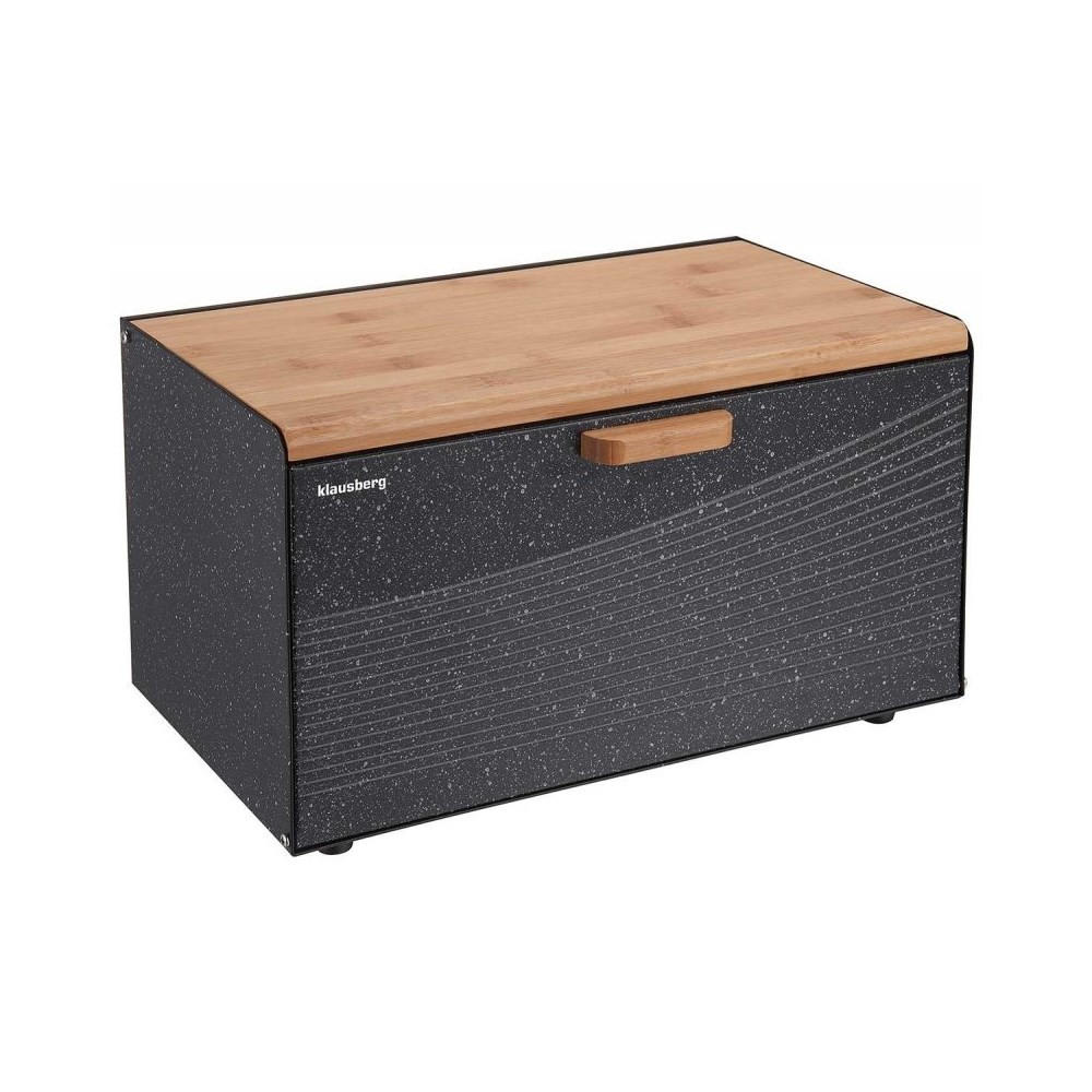 BROTKASTEN Graphit 35.5/23.5/21 cm 11743 - Graphitfarben, Holz (23.5/21/35.5cm) - Klausberg 