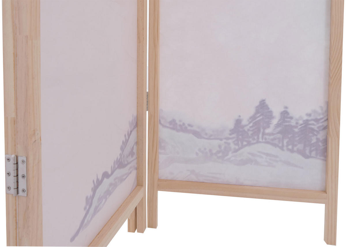 PARAVENT Blau - Blau, Holz (137/170/2cm) - MCW