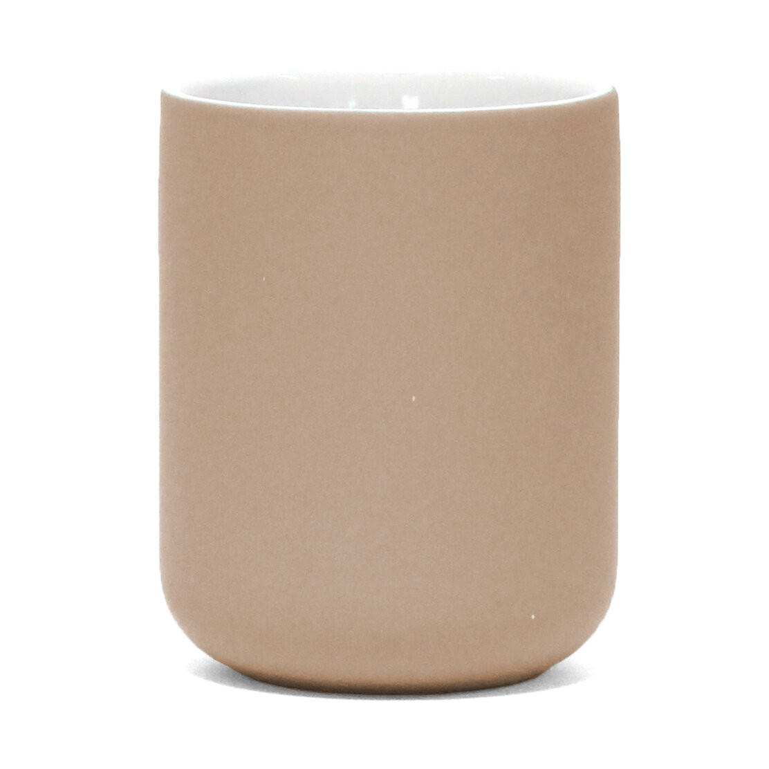 Douceur d´intérieur Zahnbürstenbecher Beige 8x10x8 cm