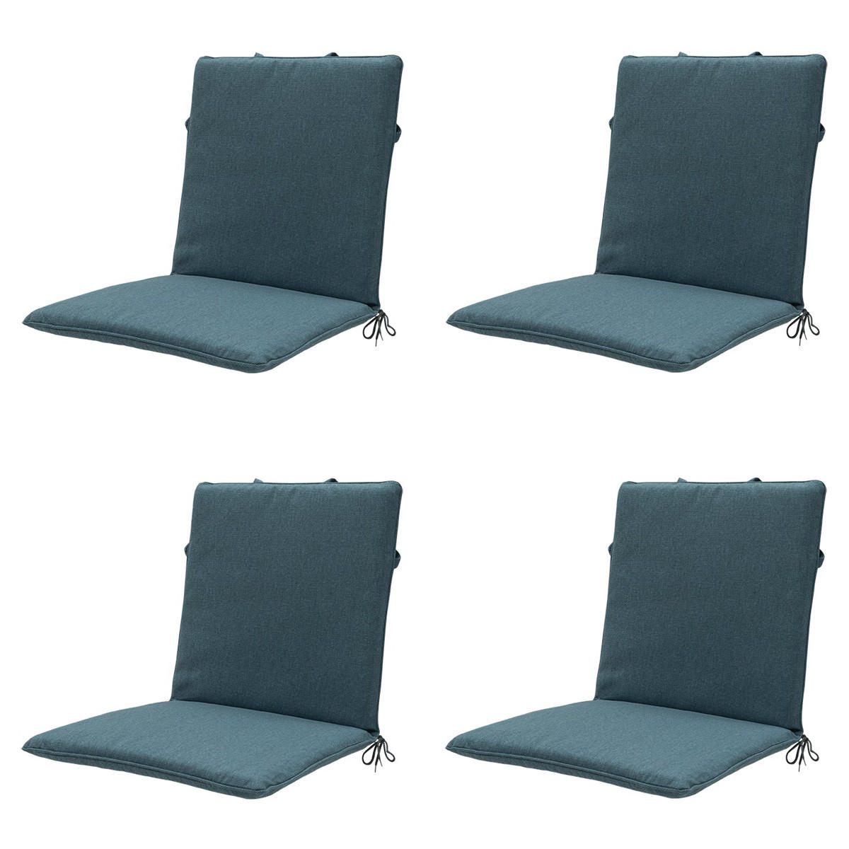 GARTENSTUHLKISSEN Sea 97/49 cm 4-teiliges Set - Grün, Textil (49/6/97cm) - Madison