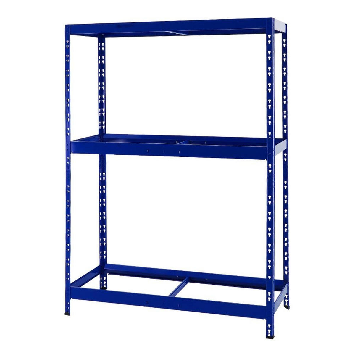 REIFENREGAL Tiger 2er-Set mit 2x 180x130x50 cm bis zu 24 Reifen mit Fachboden Blau - Blau, Metall (260/180/50cm) - PROREGAL