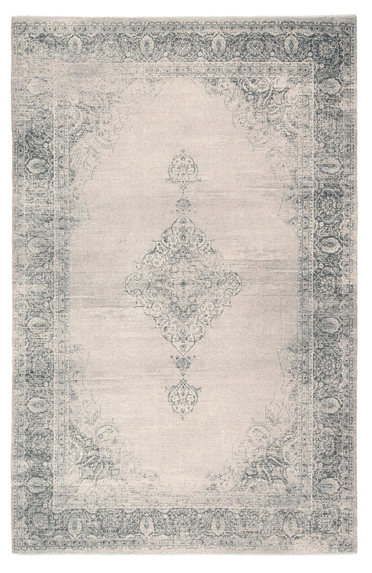 VINTAGE-TEPPICH Creme 80X145cm - Creme, Textil (80/145cm) - Tesso Living