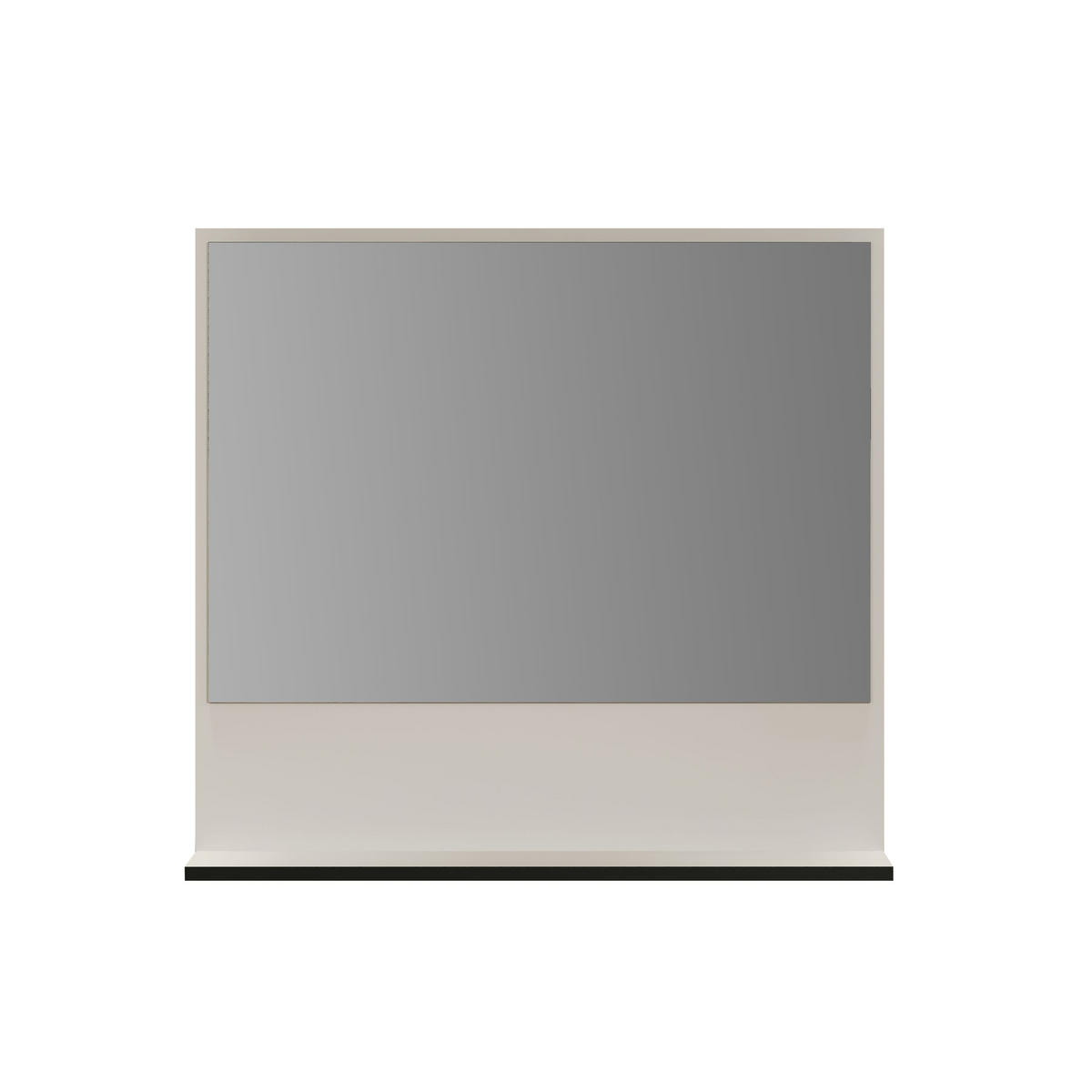 WANDSPIEGEL PureBliss Hellgrau - Hellgrau, Holzwerkstoff (80/74/14cm) - Trendteam
