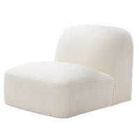 LOVESEAT aus Stoff, Beige - Beige, Metall (76/75/106cm) - Giga Meubel