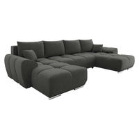 WOHNLANDSCHAFT Logo U - Anthrazit, Holz/Kunststoff (362/85/183cm) - MIRJAN24