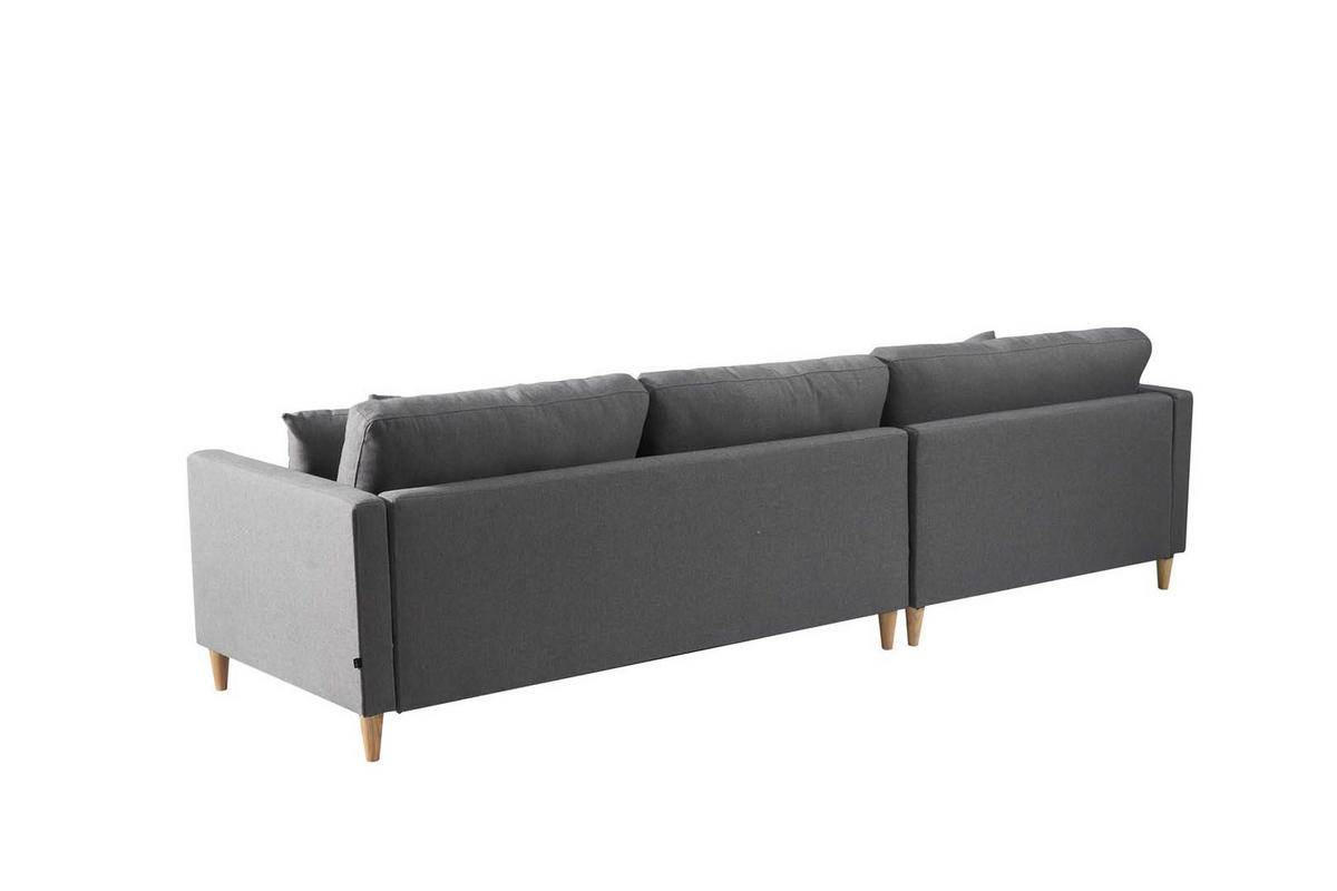 ECKSOFA Stoff grau - Grau, Textil (290/177cm) - ebuy24