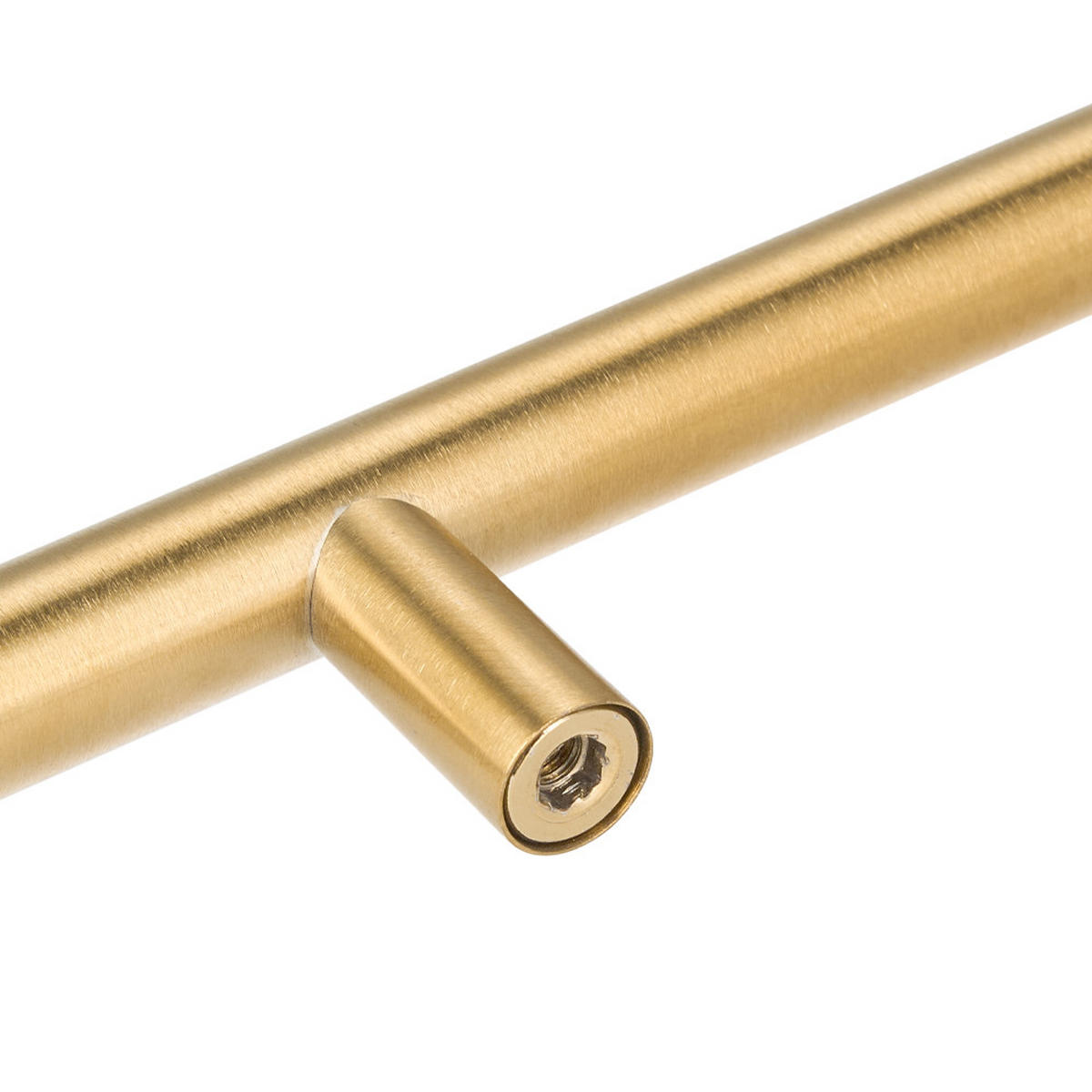 MÖBELGRIFFE 10er-Set aus rostfreiem Edelstahl goldene Vielseitig einsetzbar Einfache Montage Angenehme Haptik Pflegeleicht 200 mm - Goldfarben, Metall (20/1/12.8cm) - Livingandhome