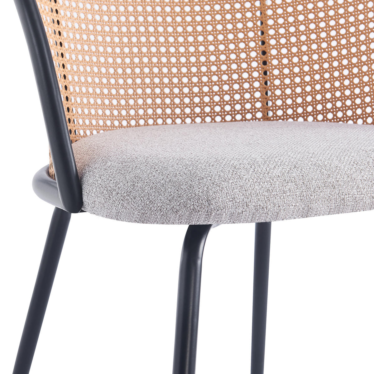 STUHL 2er-Set Kunstleder Grau - Grau, Textil (53/77/55cm) - Nordlys