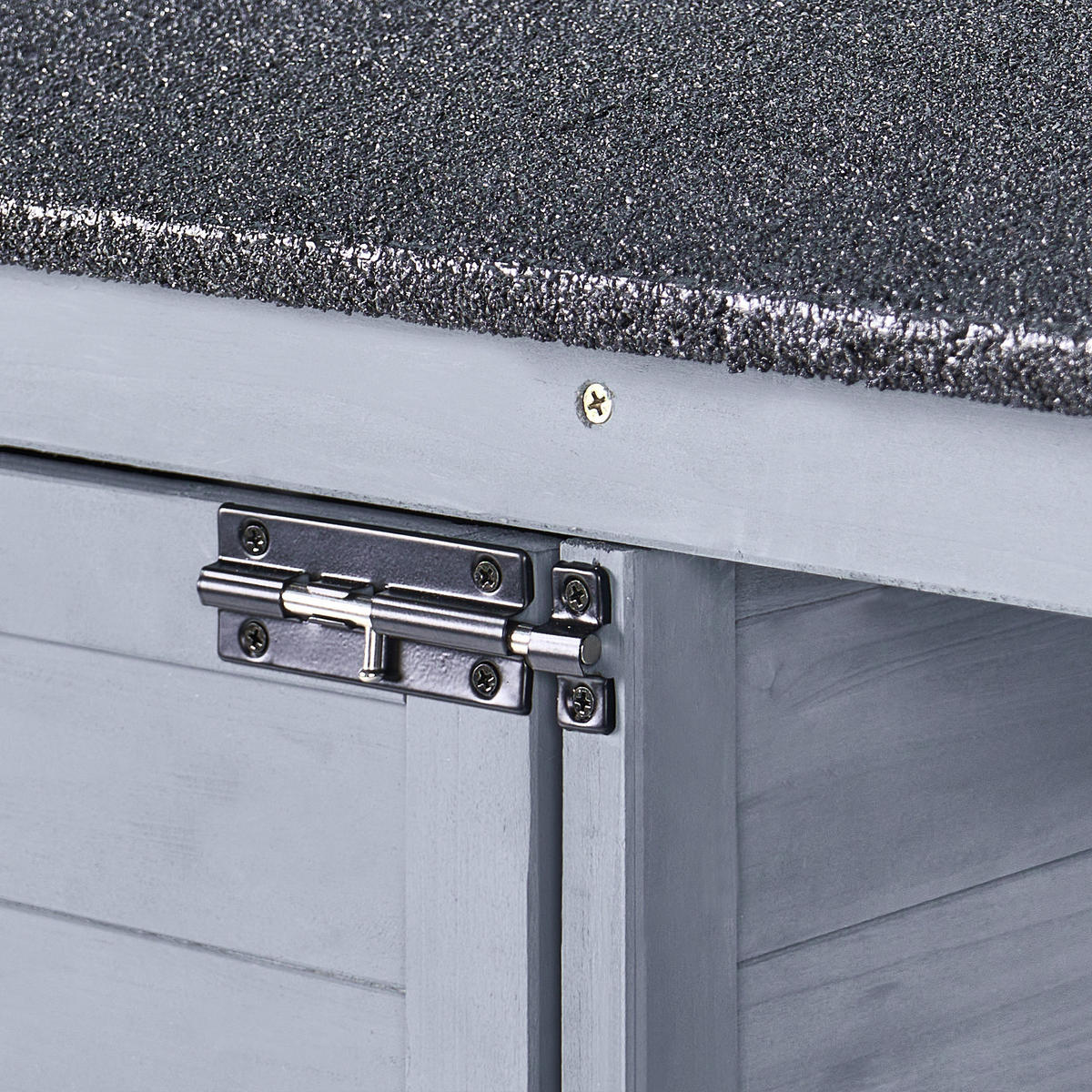 ȘOPRON PENTRU UNELTE 130 cm 57 cm gri Cengio - gri închis/negru, lemn (130/180/57cm) - Beliani