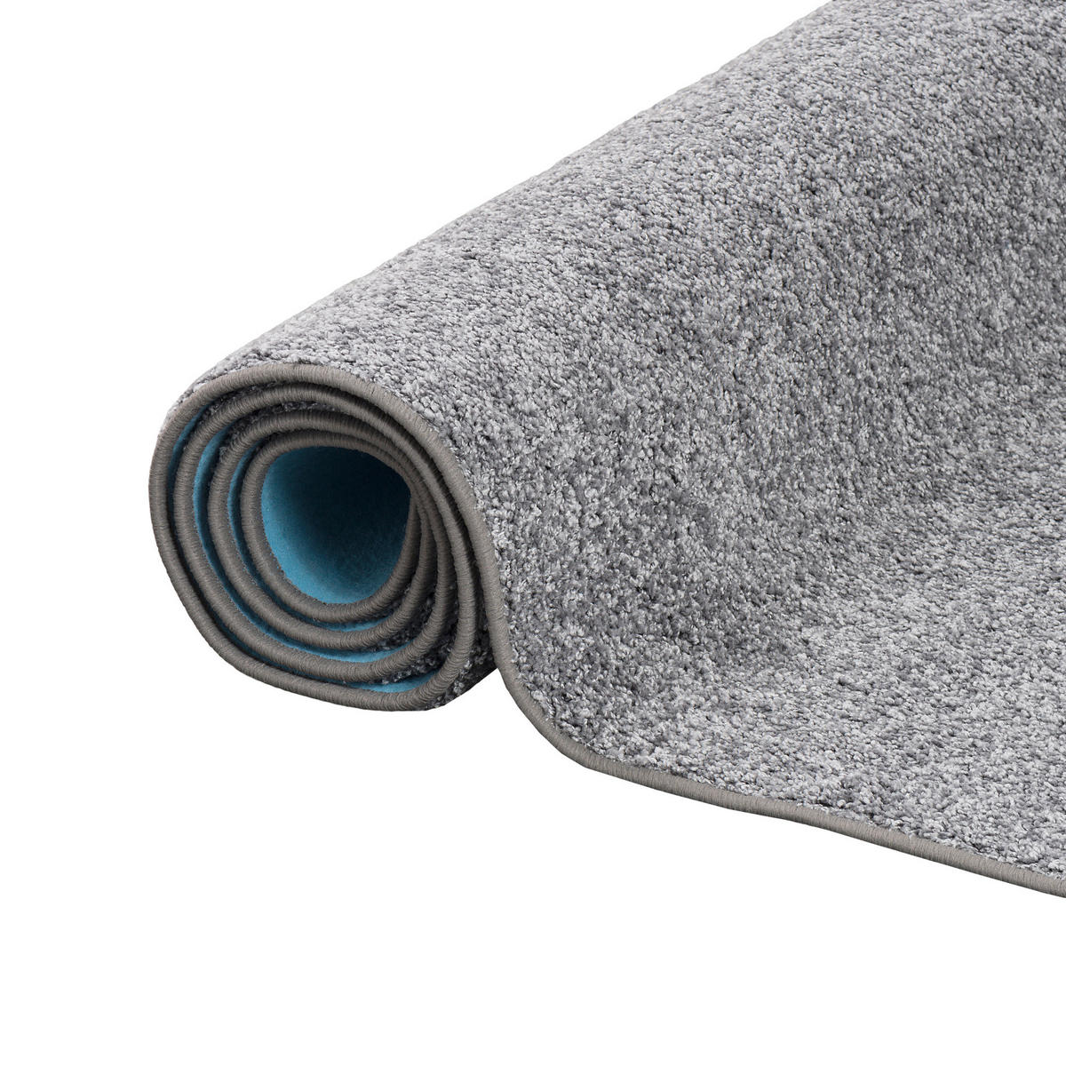 HOCHFLOR VELOURS TEPPICH MONA - Grau, Textil (160/200cm) - Snapstyle