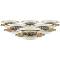 SUPPENTASSEN MIT UNTERTASSEN Audun Ferme bunt 400 ml 6er Set - Multicolor, Keramik (0.4L) - Villeroy & Boch